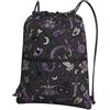 YYHHAOFA Zaino con cerniera e coulisse con stampa spettrale gotica viola nero - borsa da viaggio impermeabile con tasca frontale e organizer interno