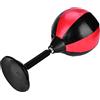 Cocoarm Sacco da Boxe da Tavolo, Palla da Boxe Antistress in Acciaio Inossidabile 17 Cm 39 Cm Base di Aspirazione con Ritorno a Molla per Ufficio, Casa, Scrivania, Allenamento per Adulti