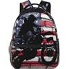 KWQDOZF Zaino da motocross/dirt bike con bandiera americana da 15 pollici