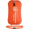 Xasbseulk Boa da nuoto impermeabile gonfiabile per nuoto in acque libere, galleggiante di sicurezza in PVC con stoccaggio, boa da nuoto per adulti ad alta visibilità per piscina, mare e allenamento