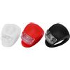Artibetter Luci per Bicicletta Montaggio Rapido LED Anteriore e Posteriore 6 Pezzi in Silicone e ABS e Batterie Incluse, per Sicurezza Notturna in Bici