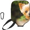 InOmak Yorkshire Terrier Bokeh Cute Dogs Wall, Custodia Sportiva per Racchetta da Pickleball; Compatibile con Tutte Le Forme e Dimensioni di Racchetta.