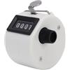 Sxhlseller Contatore Numerico a 4 Cifre, Contatore Clicker Meccanico Manuale con Manopola di Reset - Manuale Compatto per Contare Numeri, Punteggi Sportivi, Lavoro a Maglia - ABS Resistente, (White)