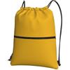 YYHHAOFA Zaino con cerniera e coulisse, con stampa giallo senape, leggero, impermeabile, con tasca frontale, per viaggi, sport e yoga