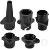 Generic Adattatore Pompa ad Aria Attacco Gonfiatore con 4 Ugelli | Adattatore Pompa Portatile per Kayak Canoa Surf Zattera Lago Campeggio