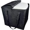 ComfyHarbor Borsa da viaggio per WC, grande capacità, per camper, escursionismo, festival, robusta copertura nera per adulti, portatile, 43 cm (nera)