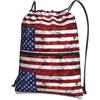 YYHHAOFA American Flag Independence 4 di luglio stampa zaino con coulisse cerniera - Borsa da viaggio impermeabile da palestra con tasca frontale e organizer interno