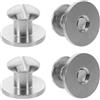 CLISPEED 4 Pezzi Viti in Acciaio Inossidabile per Piastra Posteriore Immersioni, Bulloni Resistenti Argento per Serbatoi, Migliorano Sicurezza e Prevengono Allentamenti Durante Immersioni
