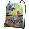YYHHAOFA Eastern Blue Bird Prints - Zaino con cerniera e coulisse, impermeabile, da viaggio, con tasca frontale e organizer interno