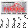 Paradox Fishing Set di connettori senza nodi, 125 pezzi, 14 mm-20 mm, connettore senza nodo, connettore per corda, accessori per la pesca