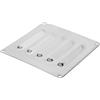 SOESFOUFU Presa di Aria Marina in Acciaio Inox 120x120 per Yacht con Design Lineare e Funzione di Flusso Aria per Applicazioni Esterne