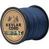 9KM DWLIFE Corda in kevlar blu - Corda di sopravvivenza ultra forte, leggera e resistente all'abrasione per campeggio, attrezzatura tattica, amaca Ridgeline, filo da viaggio