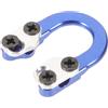 TEHAUX Fibbie in Alluminio a Forma di U per Tiro L'Arco, Installazione Facile Viti Incluse, per Accessori di Manutenzione Arco Blu