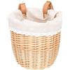 Amosfun Cestino per Bicicletta in Intrecciato Rimovibile Leggero e Resistente Manubrio Vintage per Trasporto Cani e Stile Rurale Decorativo