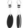 LIOOBO - Set di 2 Portachiavi galleggianti Eva per kajak, kajak, kajak, Nave, Nautica, Nuoto, Spiaggia, Sport all'Aria Aperta, Nero