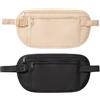 Voxlara Marsupio Antifurto Impermeabile Uomo Donna, Borsello Piatto Viaggio Sport, Portadocumenti Doppio Scomparto, 25.5x13.5cm