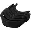 SHINEOFI 6 Pezzi Kit di Sostituzione Tasche per Tavolo da Biliardo in Plastica Nera, Accessori per Tavolo Pool Stile Americano, Sostituzione Rapida per Migliorare Esperienza di Gioco