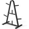 Josmimic Olympic - Supporto per dischi da 181,4 kg, resistente, per piatti da 5,1 cm, bilanciere e piastre paraurti, supporto per pesi e piastre da palestra, per casa e palestra