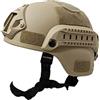 Dobufeet Casco veloce imbottito per airsoft, paintball, regolabile, supporto laterale con supporto protettivo per caccia, sabbia, 56-60 cm