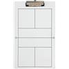 Generic Tavola con stecca in PVC, 35 x 22 cm, design cancellabile, resistente display scrivibile, stecca per uso in ufficio, comunicazione di , aule, organizzazione domestica