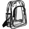 Alipis Zaino Sacca Regolabile per Tracolla Trasparente Pvc Leggero Sportiva Back To School Party Donna da Viaggio Attività All'aperto
