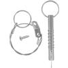 TOYANDONA Perno Sgancio Rapido per Bimini Top in Acciaio Inossidabile con Molla e Cavo di Bloccaggio, Accessorio Marino Resistente con Superficie Liscia e Installazione Rapida