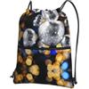 HJFCZH Ballroom Prints, zaino con cerniera e coulisse, ultra resistente, impermeabile, per viaggi e sport, custodia leggera e pieghevole