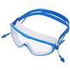 TEMPNAP Occhialini da Nuoto Ampio Telaio e Antiappannamento in Silicone per Adulti Impermeabili e Tappi Auricolari Integrati per Sport Acquatici