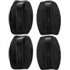 MAGICLULU Clip Fermapagaia per Kayak e Canoa 4 Pezzi in PVC Nero | Montaggio Semplice, Tenuta Sicura, Accessori per Imbarcazioni da Acqua