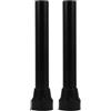 Hohopeti Accessori per Ricambio Gambe di Trampolino 2 Pezzi in Acciaio Inox con Copertura in Gomma Nero, Supporto Stabile per Uso Esterno
