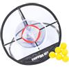 Luxshiny Rete per Migliorare da Outdoor Allenamento per Pieghevole Golf in Indoor e Nylon e Pu, Leggera e Portatile la Precisione nel Gioco
