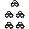 OSALADI 5 Pezzi Maschera Protettiva per Naso in Pvc per Basket e Sport, Copertura Superiore del Viso, Protezione Versatile e Resistente per Partite e Allenamenti