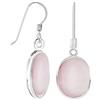 Tuscany Silver Orecchini pendenti ovali 11 x 14 mm con madreperla rosa in argento sterling per donna