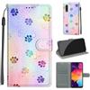 KENHONER Custodia per Samsung Galaxy A50, impronta | Portafoglio Pelle PU, Magnetica, Resistente Agli Urti, Scomparto Carte Credito, Pieghevole, Flip Libro, Motivo