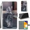 KENHONER Custodia per Samsung Galaxy A53 5G, gatto e tigre | Portafoglio Pelle PU, Magnetica, Resistente Agli Urti, Scomparto Carte Credito, Pieghevole, Flip Libro, Motivo