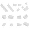 Generico Copertura Antipolvere per Porta Computer - Antipolvere da 16 Pezzi, Tappo USB RJ45 Audio Tipo C, Protezione Flessibile per Porta Laptop, Cappuccio | Protezione Audio USB