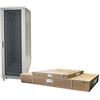 Link Armadio Rack 19 42 unità, Misure (A) 2055, (L) 600, (P) 600 mm. Colore Grigio, DISASSEMBLATO, Porta Vetro