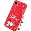Yoedge Natale Cover con Cordino per iPhone 17 Air/iPhone Air 6,3, Natalizia Custodia con Laccio Tracolla Aesthetic Natalizie Babbo Natale Disegni, Silicone TPU Corda Protettiva Natalizie Case, Renna