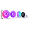 NZXT Kraken Elite 420 RGB 2025 - Raffreddamento a liquido CPU AIO 420 mm - Ventola F420 RGB Core - Display IPS LCD da 2,72 personalizzabile - AMD® AM5/AM4 - Intel® LGA 1851/1700/1200/115X - Bianco