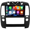 HUANQIN Touch Screen Radio Stereo Auto 2 Din per NISSAN NAVARA 2006-2012 Car Radio con Bluetooth Vivavoce, con Hd Touch Screen Supporta Navigazione, Bluetooth, 8 Nucleo 6G+128G