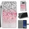 KENHONER Custodia per Samsung Galaxy S8, rosa | Portafoglio Pelle PU, Magnetica, Resistente Agli Urti, Scomparto Carte Credito, Pieghevole, Flip Libro, Motivo
