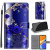 KENHONER Custodia per Xiaomi Redmi 9C NFC/10A, Farfalla | Portafoglio Pelle PU, Magnetica, Resistente Agli Urti, Scomparto Carte Credito, Pieghevole, Flip Libro, Motivo