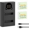 Shentec 3.7V 1500mAh Li-ion Caricatore LCD USB per Batteria Canon NB-6L NB-6LH + PowerShot SX530HS, SX710HS, SX610HS, SX700HS, SX600HS, D30, S120, S200, SX510HS,110 is, IXY 10S