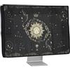 kwmobile Custodia Monitor Compatibile con 20-22 monitor Monitor - Copri Schermo PC - Copertura Antipolvere PC in Lino - Sole Tarocchi