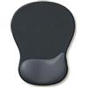 newplenty Tappetino per mouse ergonomico con cuscino in gel, tappetino per mouse con poggiapolsi, base antiscivolo, con poggiapolsi, poggiapolsi per computer laptop (Yadan-Black)