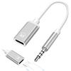 Generic Adattatore jack per cuffie, da USB C femmina a maschio da 3,5 mm, cavo audio analogico, convertitore di tipo C, adattatore jack per cuffie, compatibile con lettori MP3, lettori, laptop, tablet
