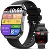Lgnitek 2026 Nuovo Smartwatch con ECG, 2.2" Curvo Orologio Con Pressione Sanguigna/HRV/ SpO2/Acido Urico/Emozioni/Fatica/Sonno/Cardiofrequenzimetro Per Uomo Fitness Tracker,IP68 iOS Android