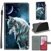 KENHONER Custodia per Samsung Galaxy A14 5G/4G, Lupo
