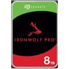 Seagate IronWolf Pro, 8TB, Unità disco interna NAS classe Enterprise - Unità SATA CMR da 6GBit/s, 3,5, 7.200 giri/min, con cache da 256 MB per sistemi NAS RAID, servizi Rescue (ST8000NT001)