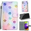 KENHONER Custodia per Samsung Galaxy A52 5G/4G/A52s 5G, impronta | Portafoglio Pelle PU, Magnetica, Resistente Agli Urti, Scomparto Carte Credito, Pieghevole, Flip Libro, Motivo